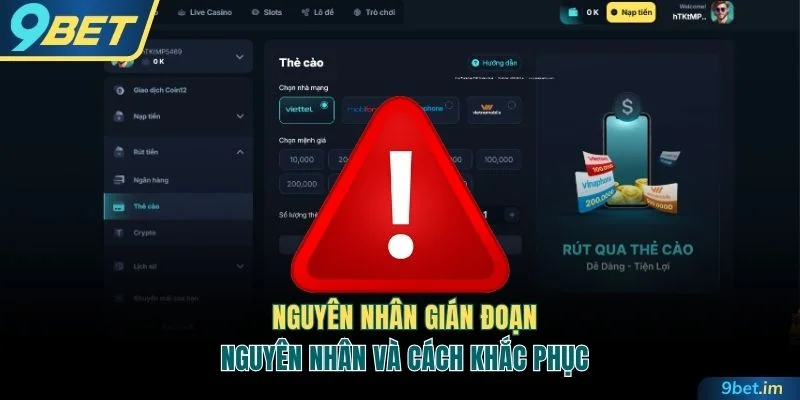 3 nguyên nhân gây gián đoạn và cách xử lý 