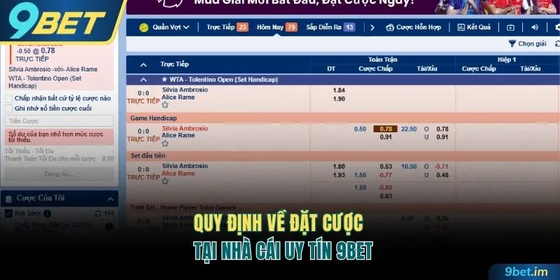 Quy định về đặt cược